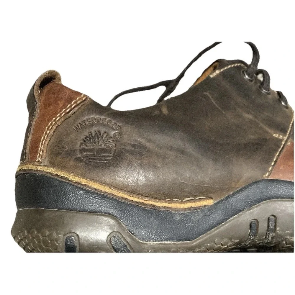 Timberland 73590 Waterproof Leather Oxford Shoes Mens 9.5 D Brown